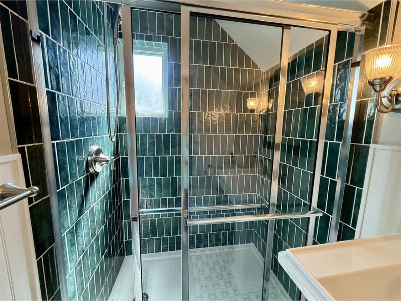 New tile in shower!