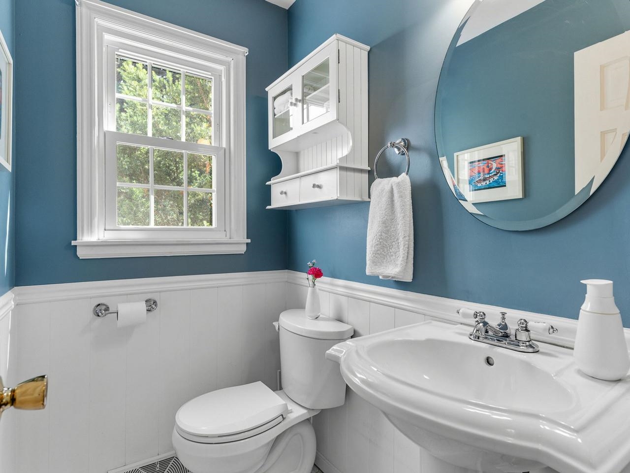 Charming Half Bath on First