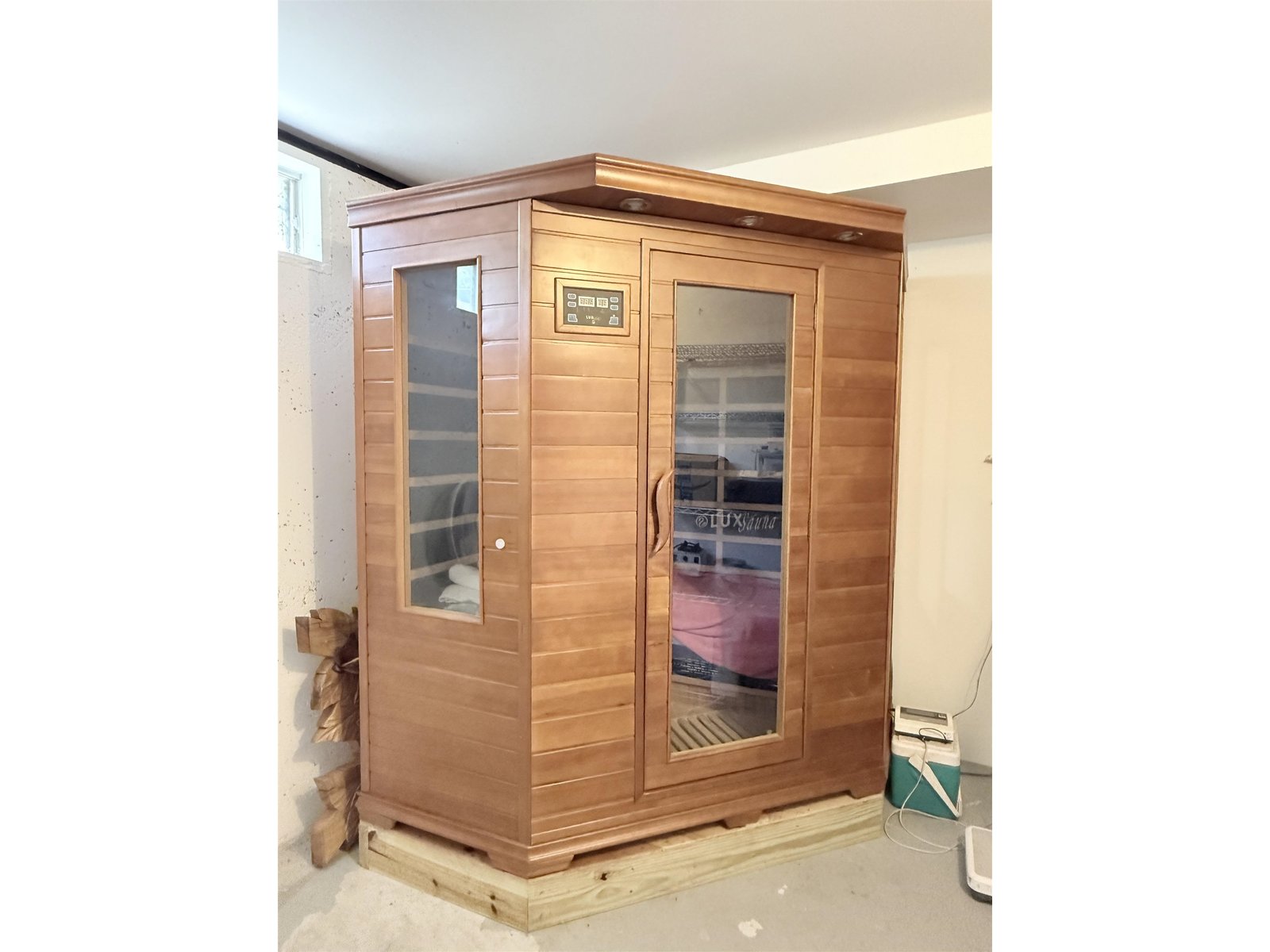 sauna in basement