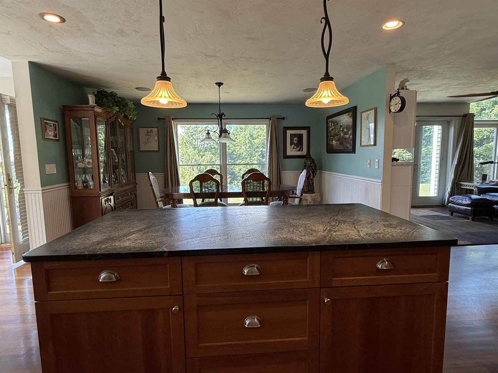 kitchen open to dining room