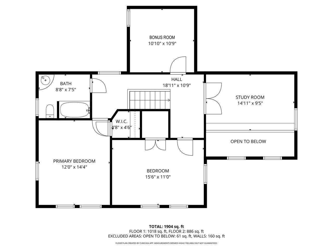 Floor plan - 2nd level Unit 1