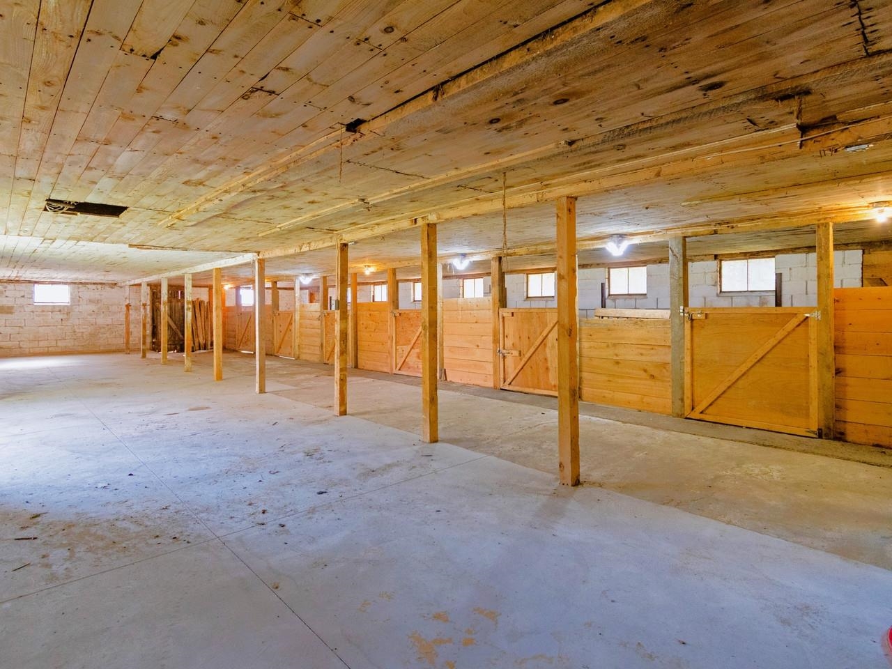 New concrete floors in barn