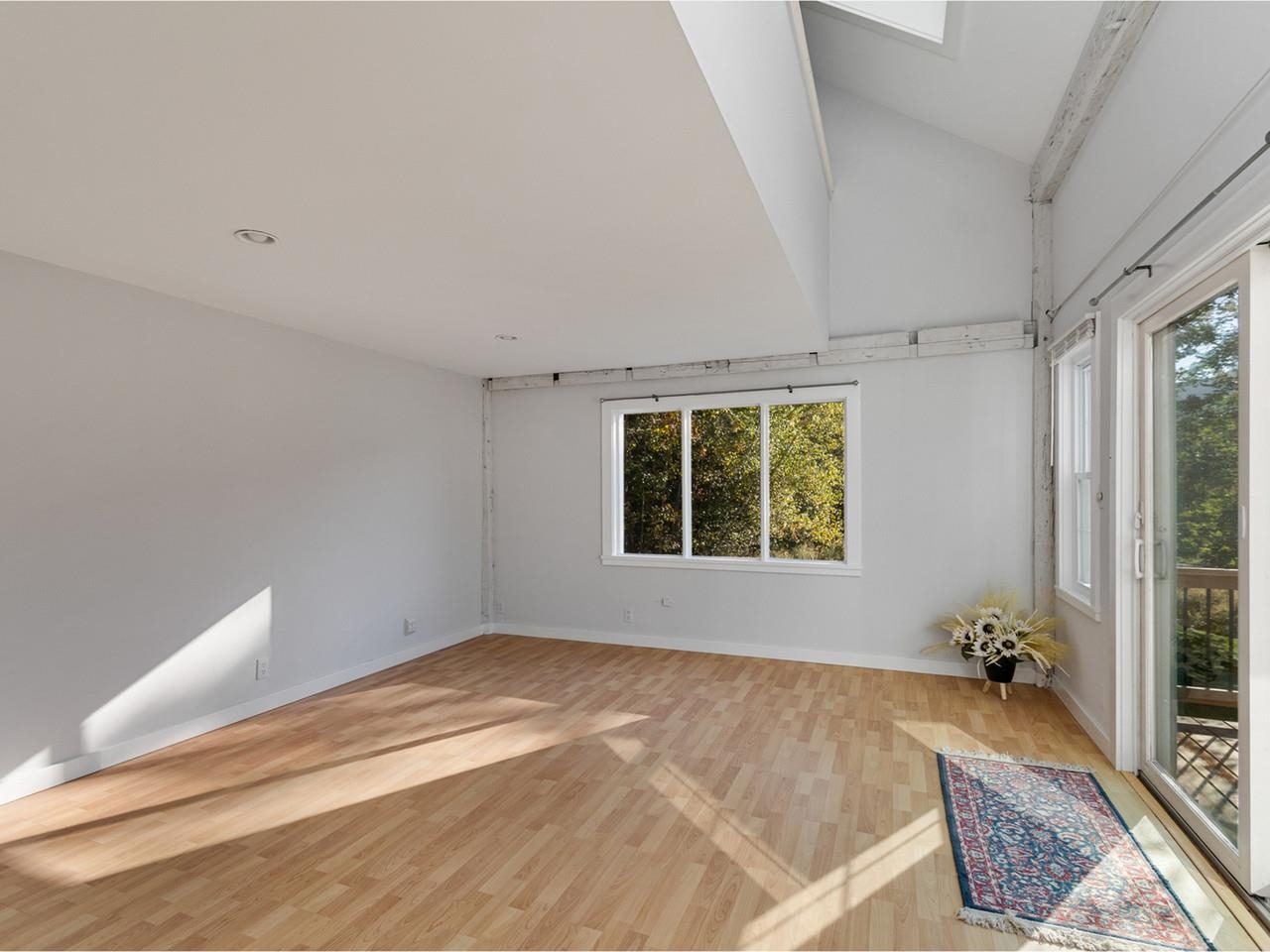 Family room with loft overhead