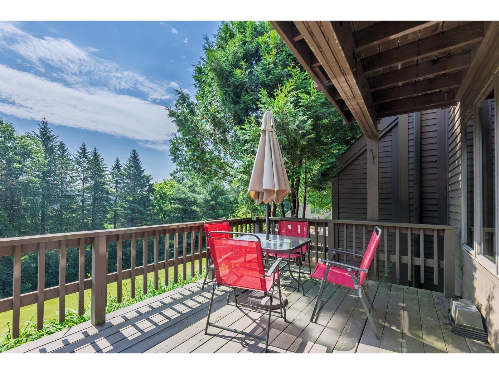 Deck off living room