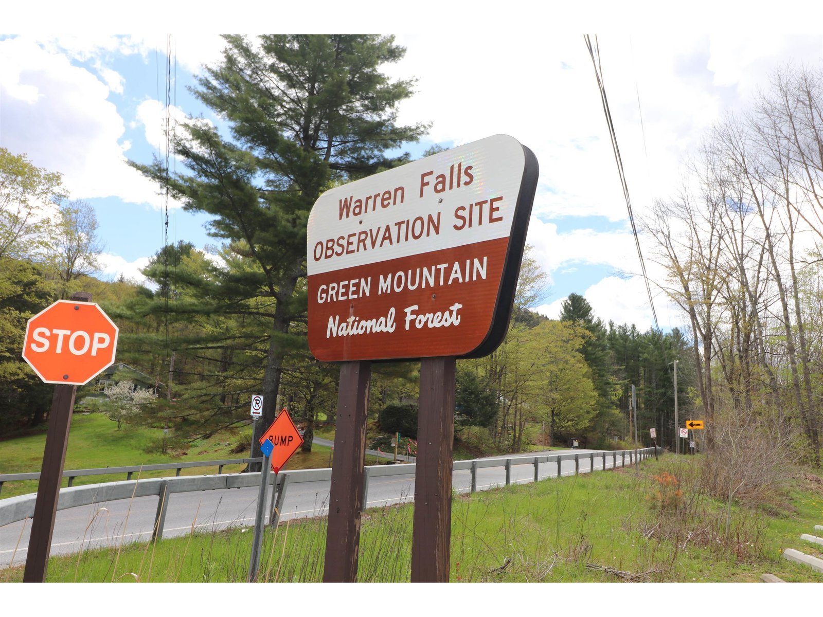 Just across Route 100 in background!