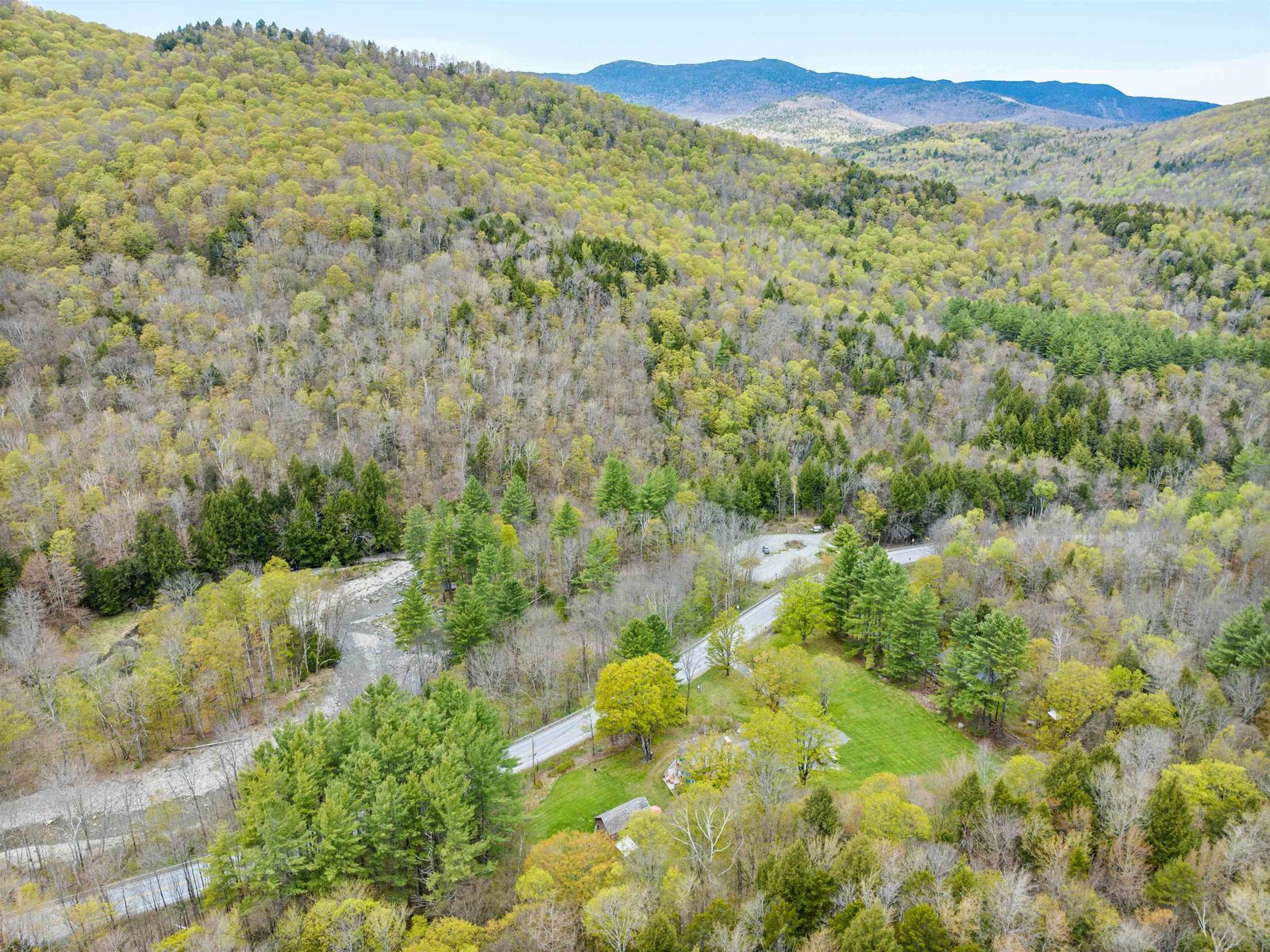 North view - Sugarbush trails in background
