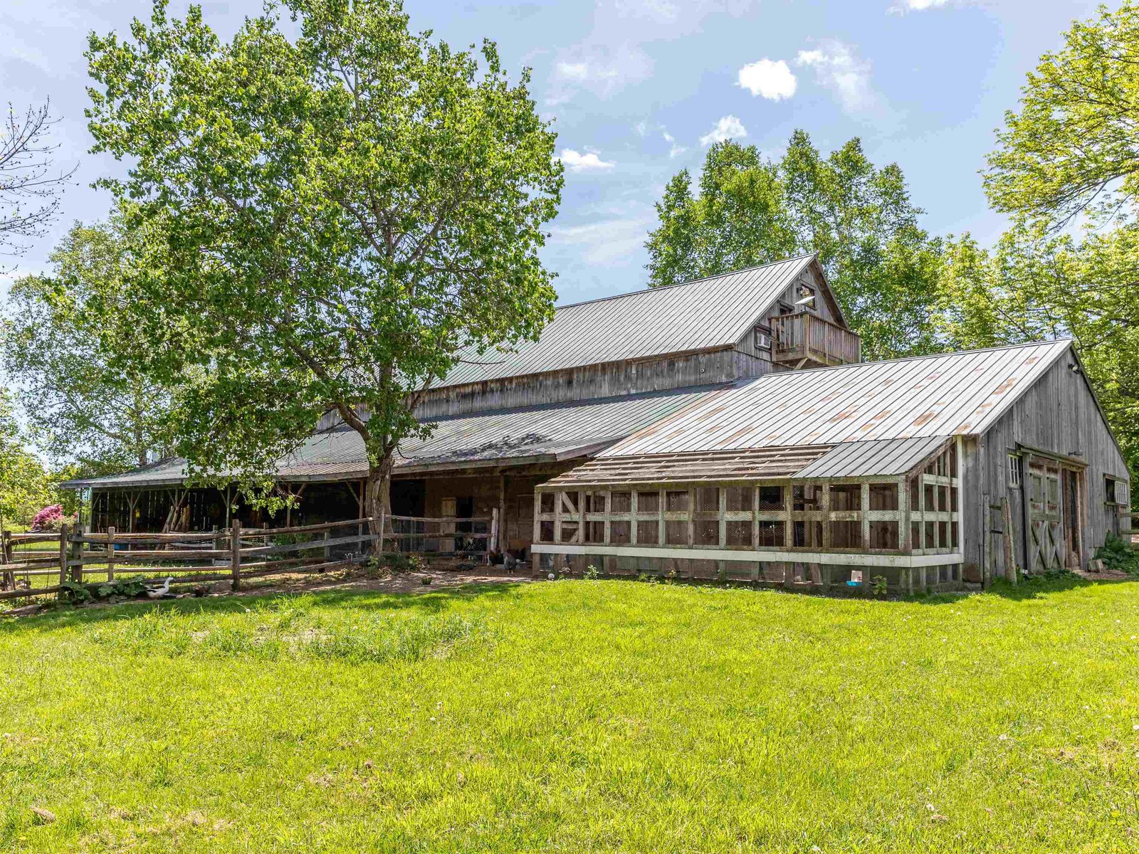Horse Barn with Chicken Coop