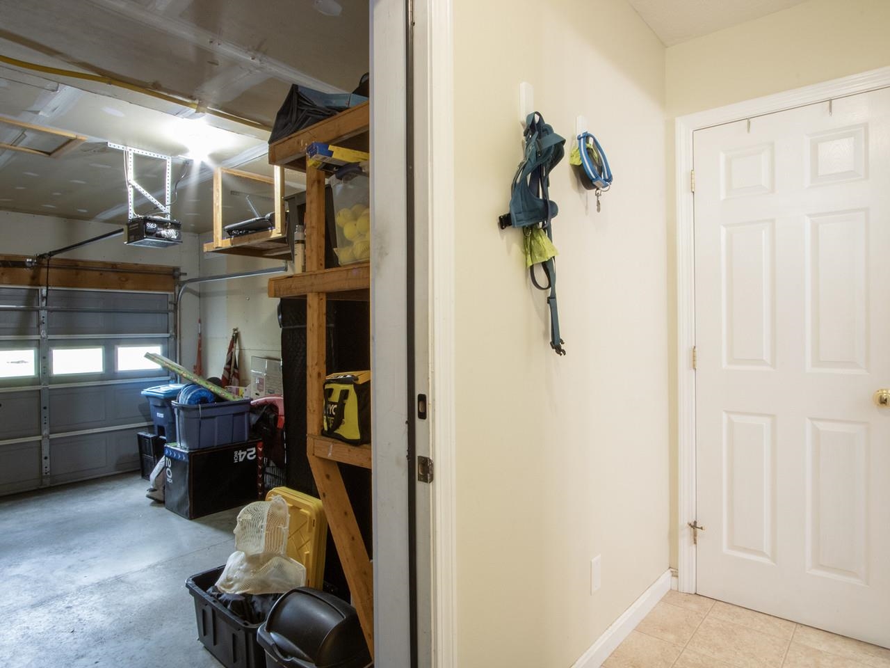 Lots of storage in garage