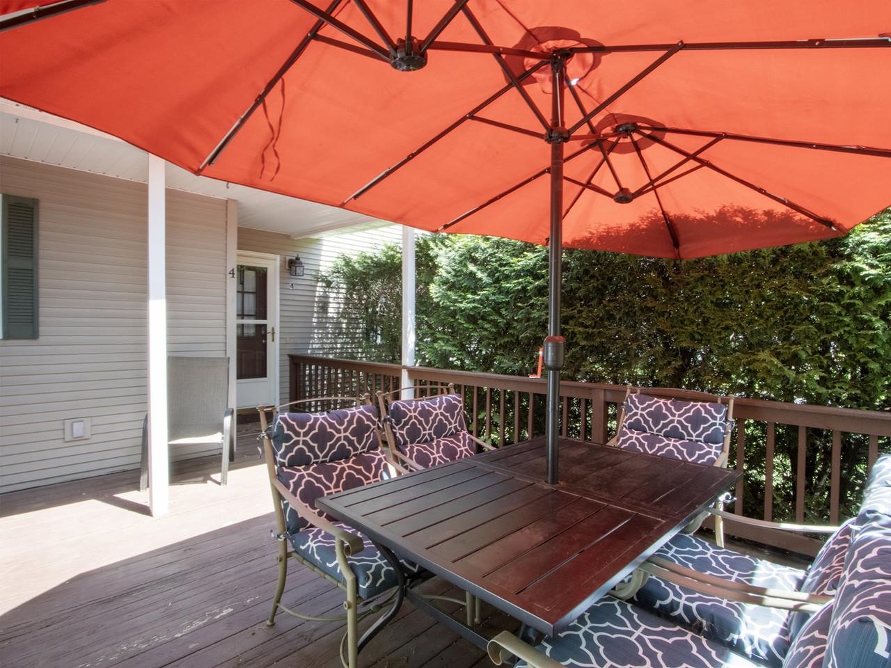 Private and spacious deck