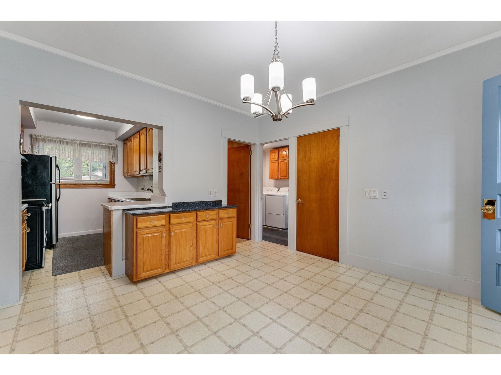 Kitchen and dining area