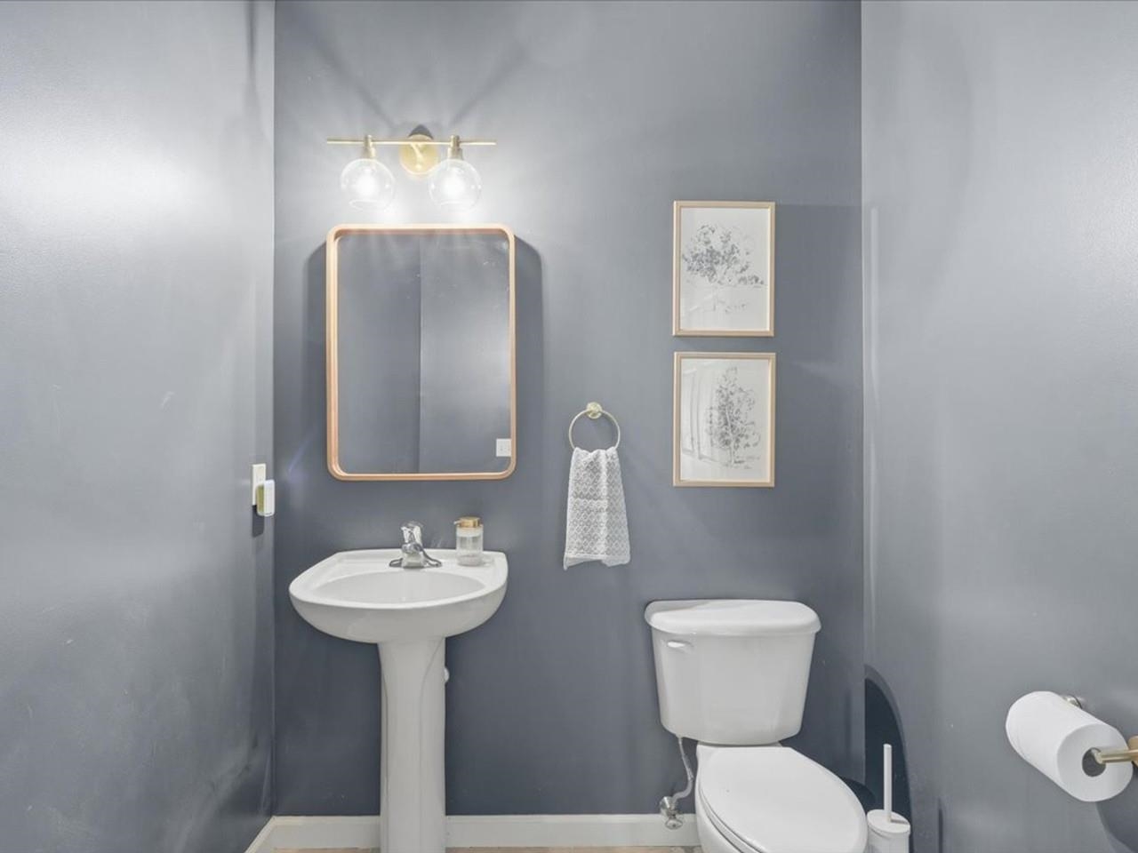 First floor half bath