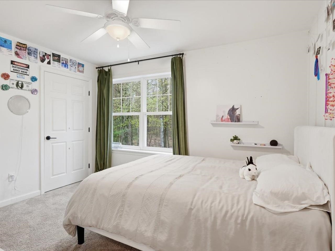 Bedroom with large window