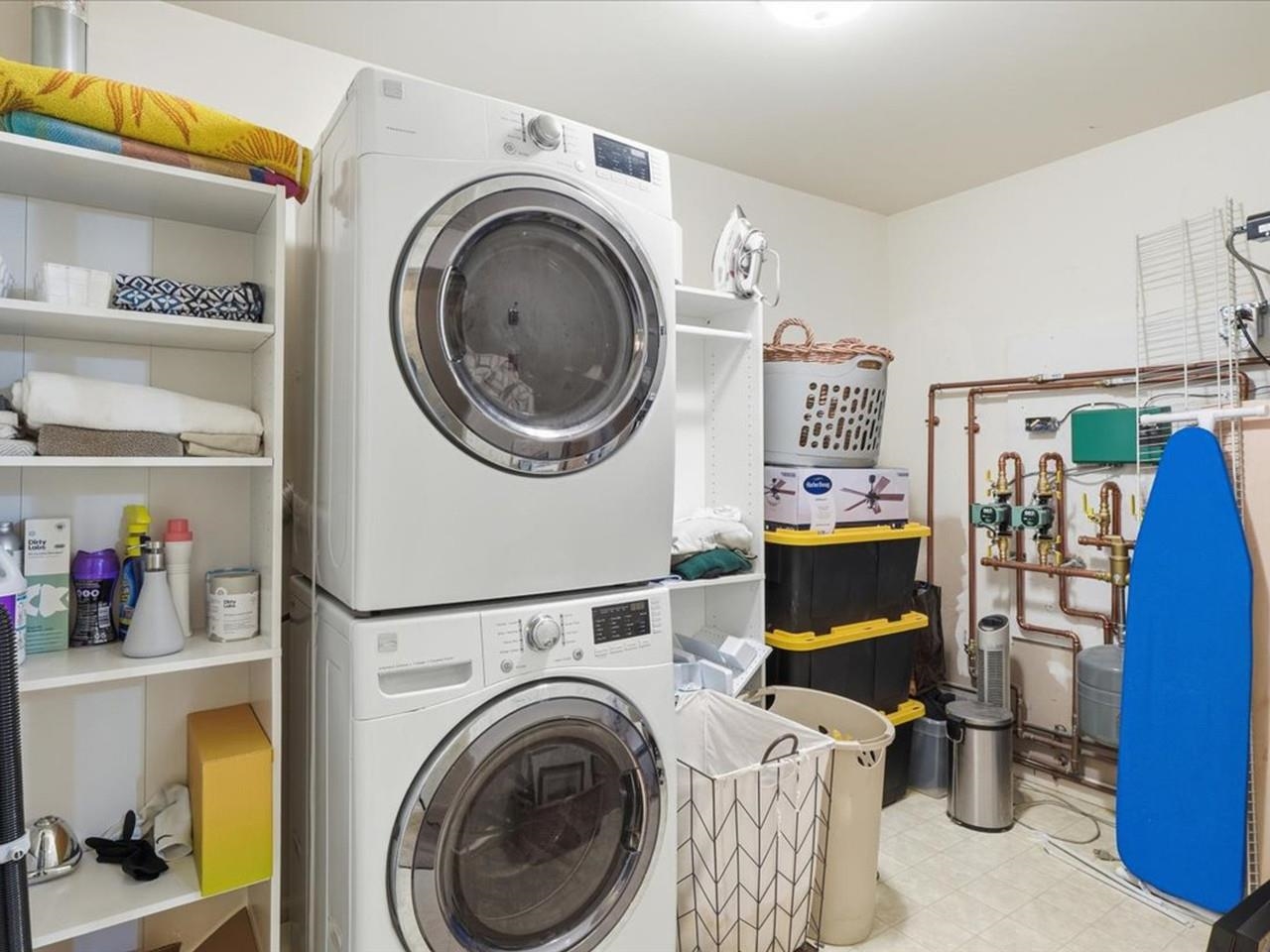 Laundry room with storage