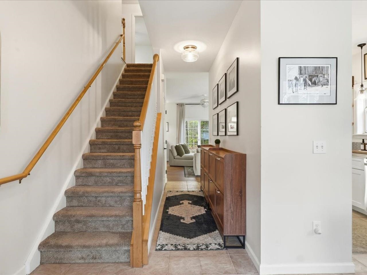 Open entry hall