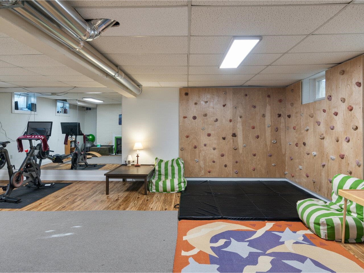 Unfinished Basement Rec Area