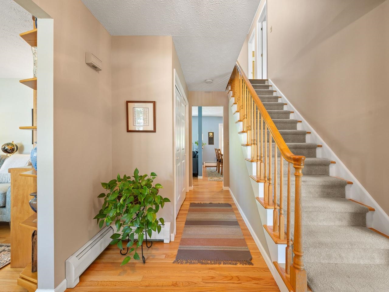 Entry hall to kitchen/family