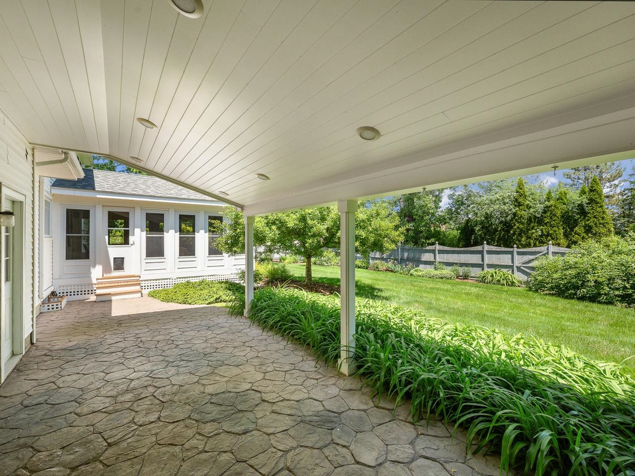 Covered back patio