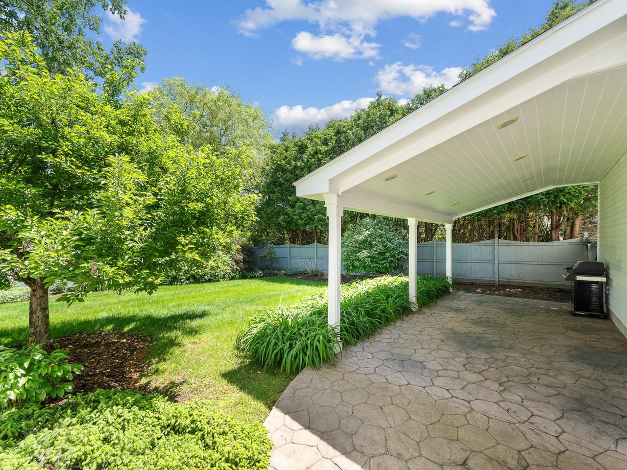 Covered back patio