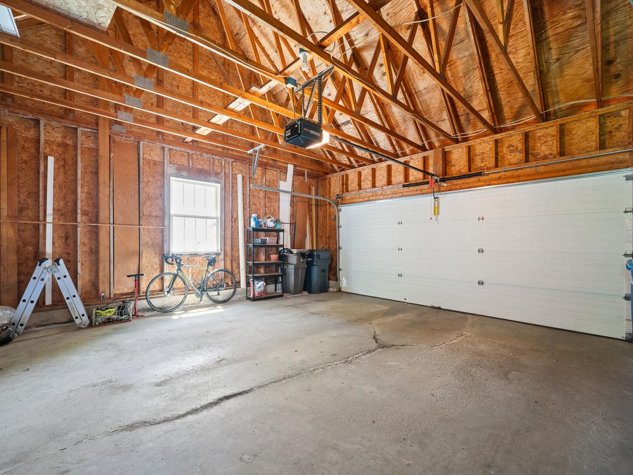 Large two-car garage