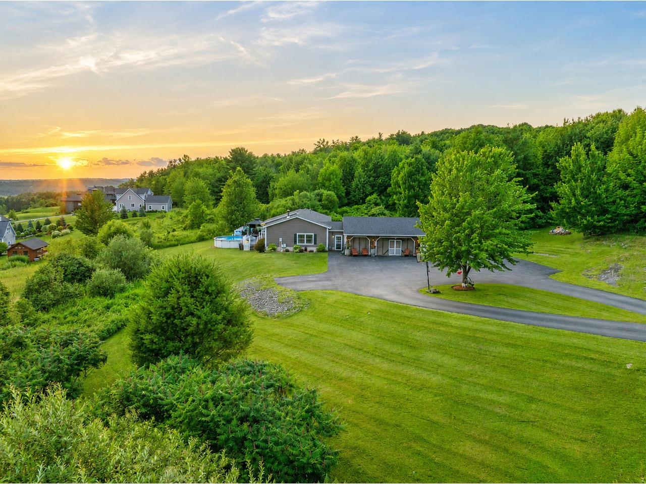 Expansive Yard & Sunset Views