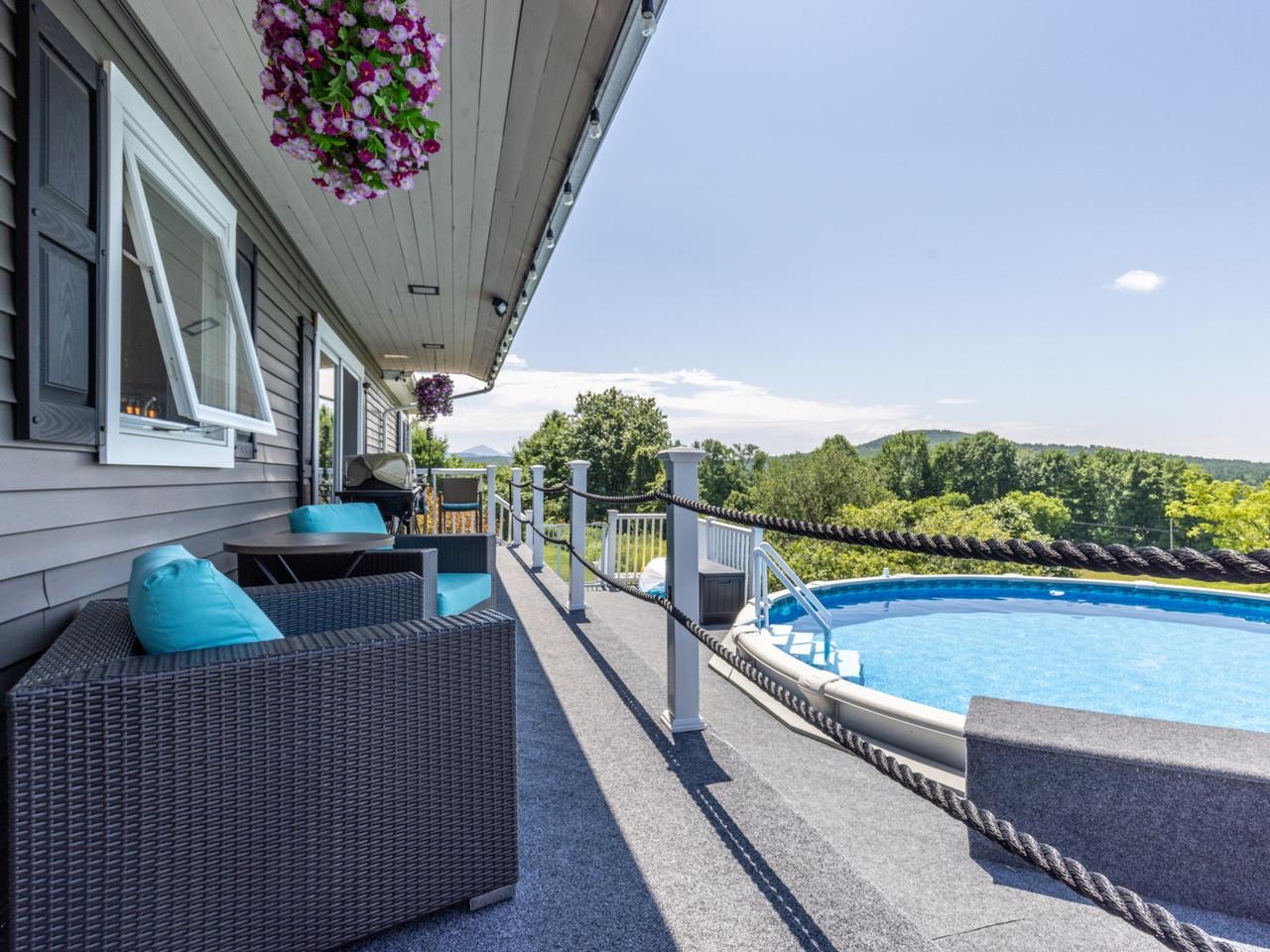 Deck Overlooking Pool & Views