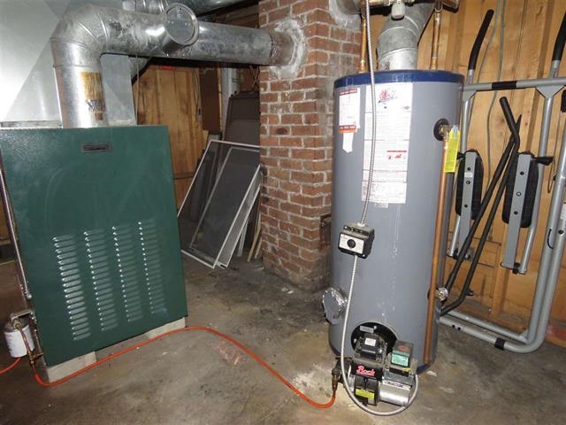 updated hot air furnace and HW heater