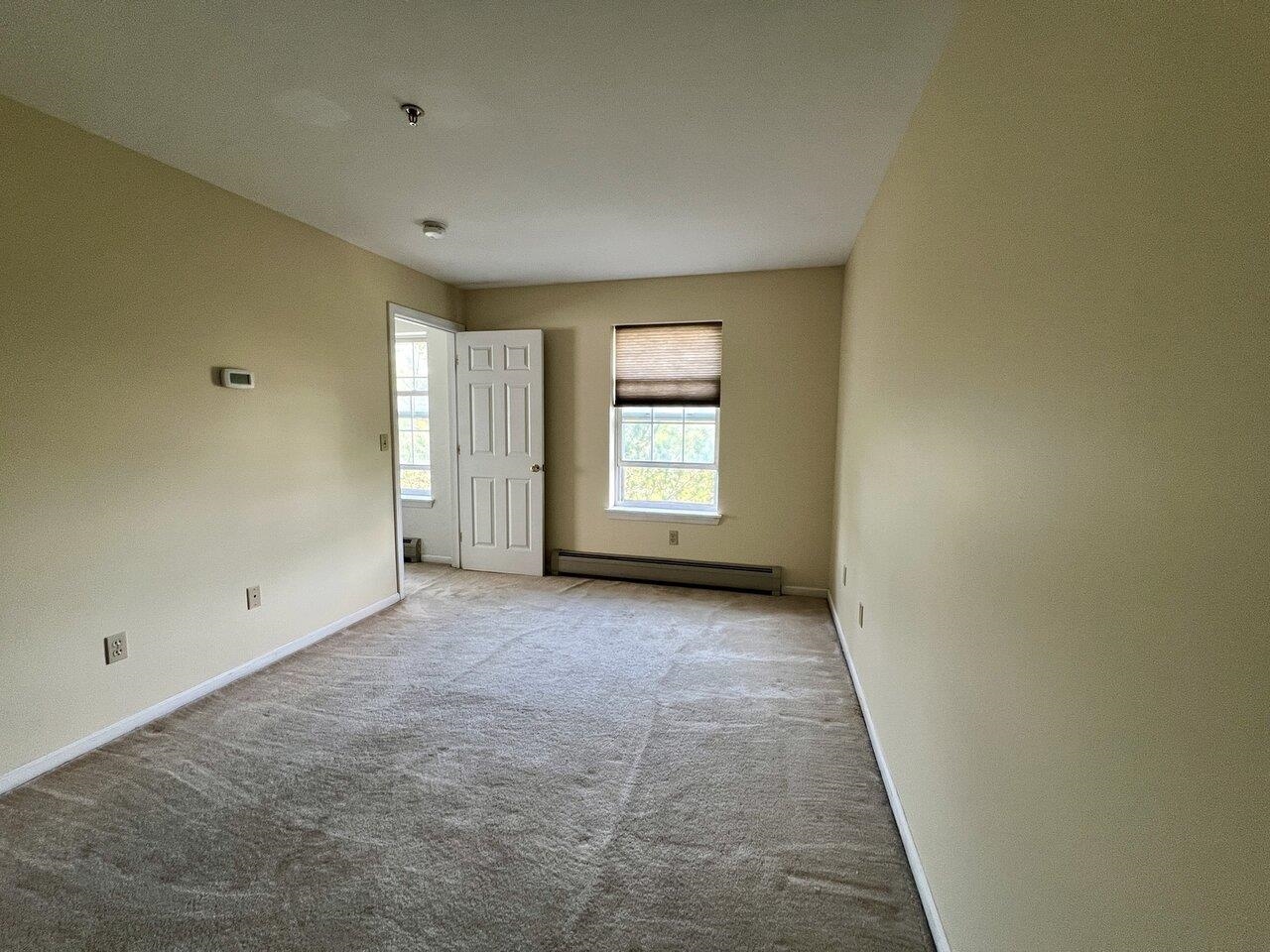 Freshly painted bedroom