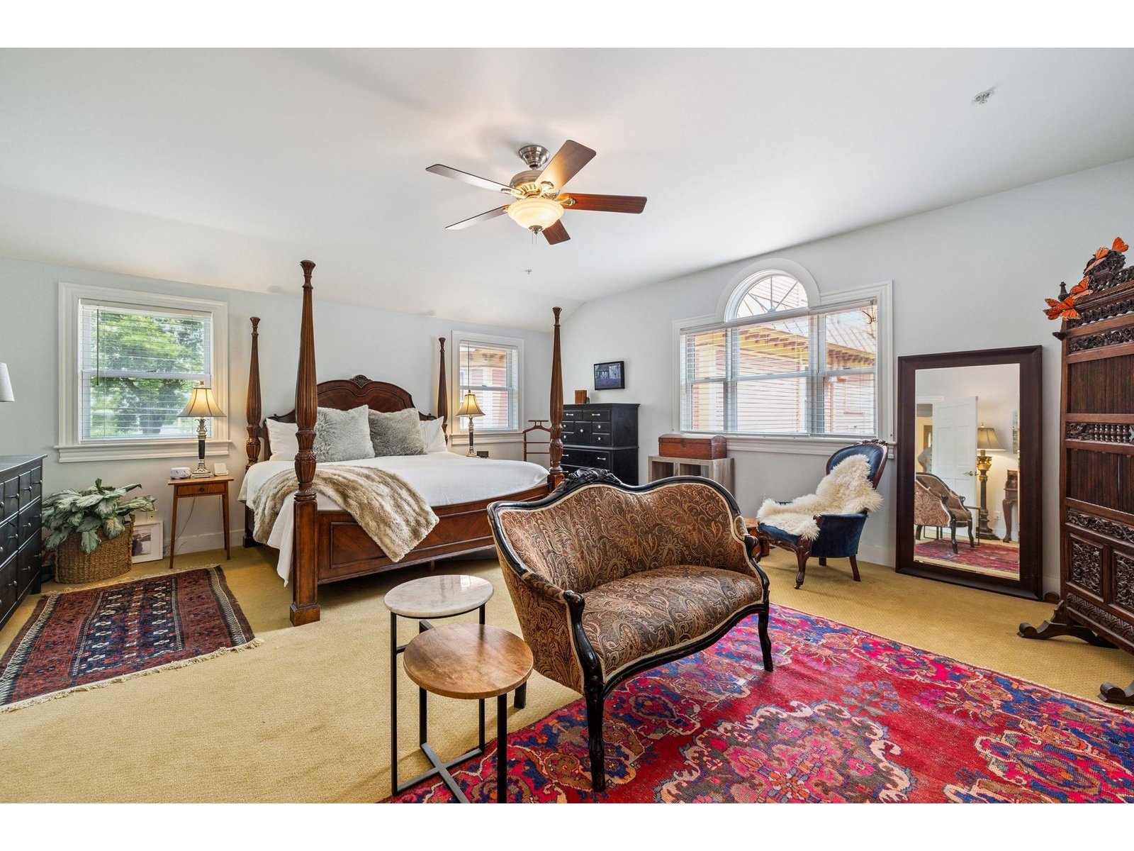 Primary bedroom in owners' quarters