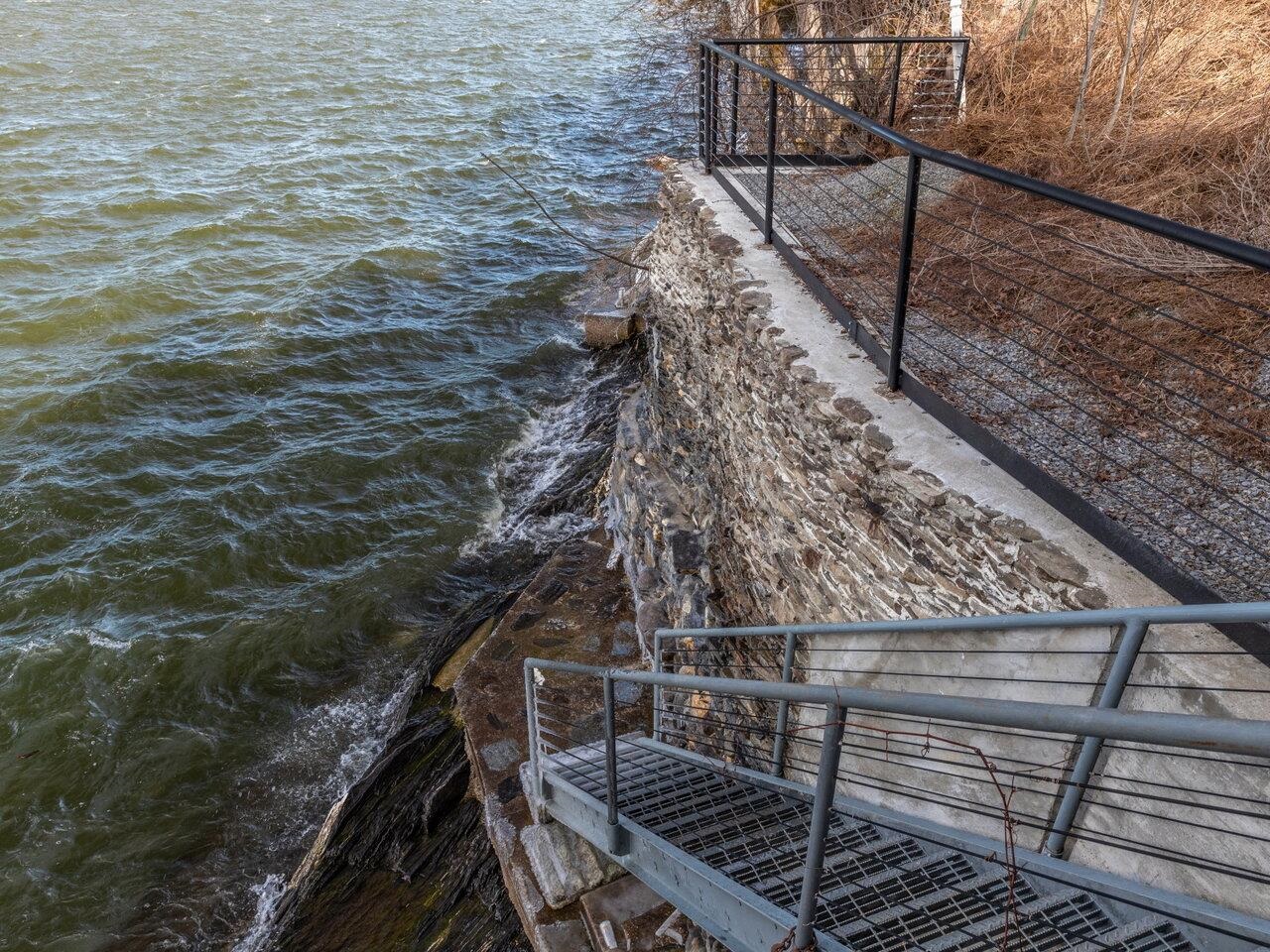 Metal Stairs to Water