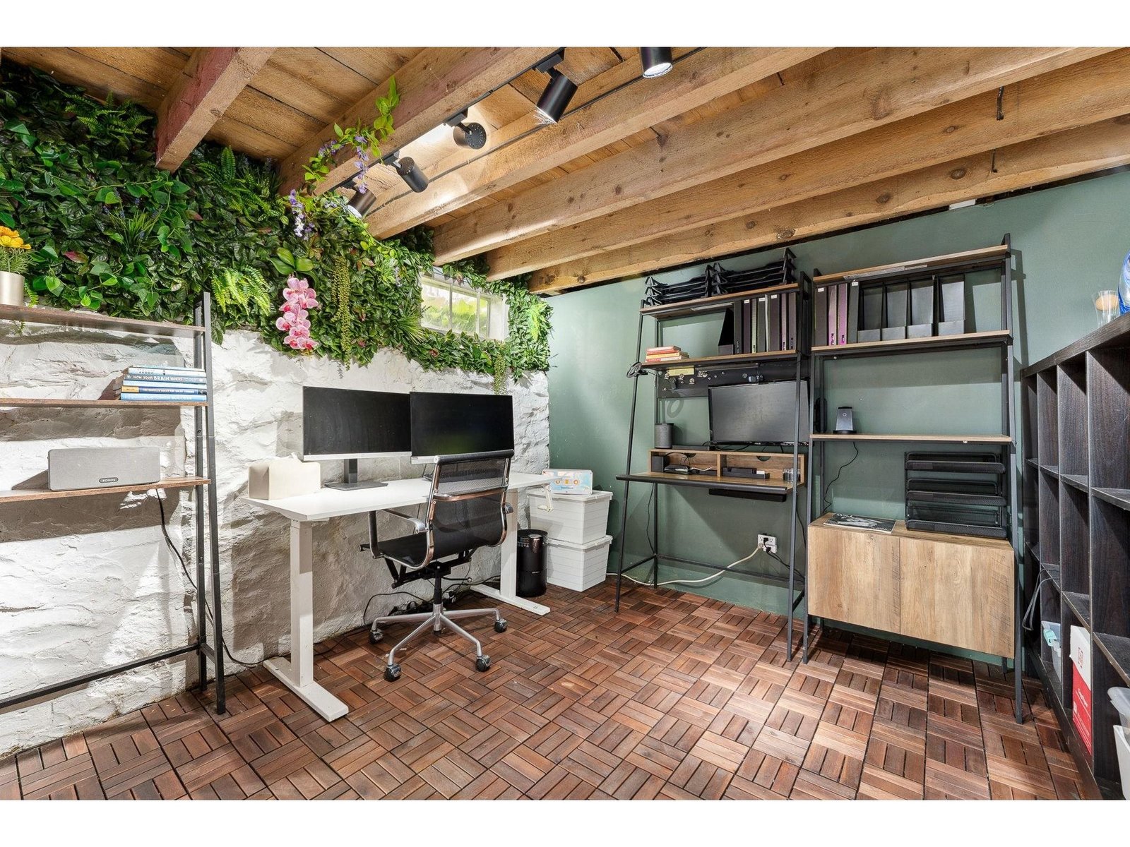Basement level office