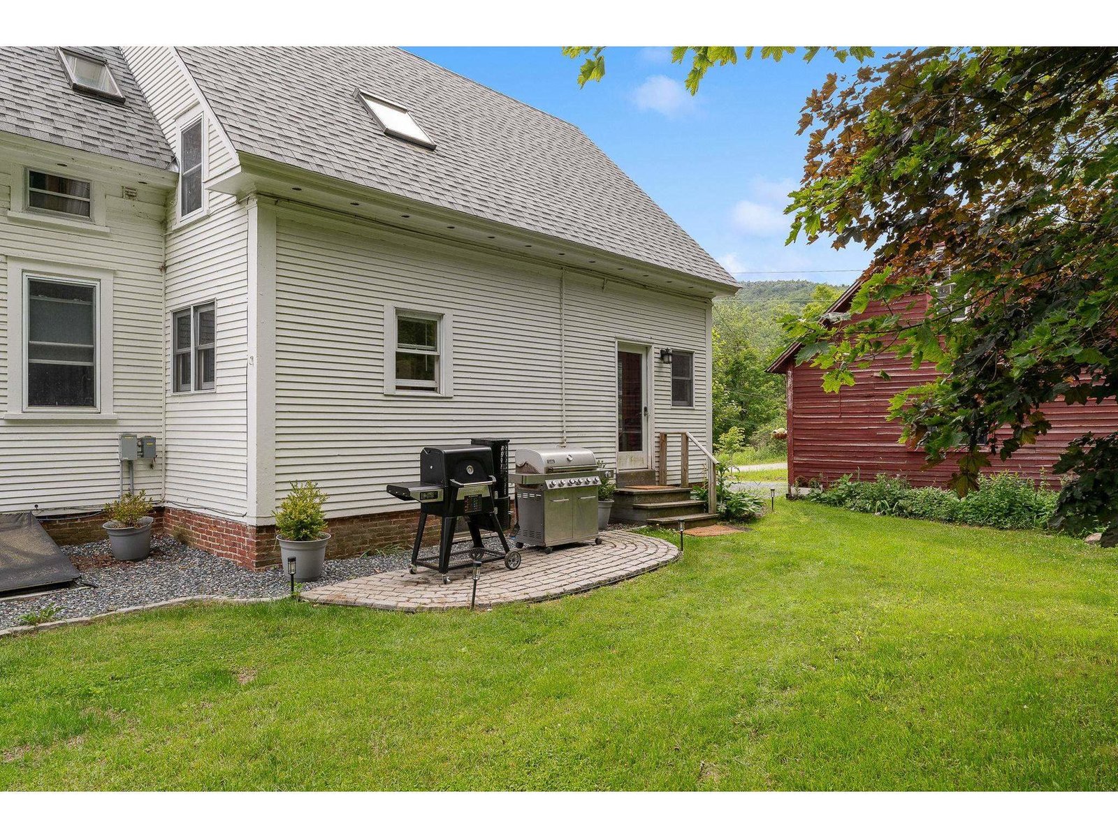Grill area toward barn