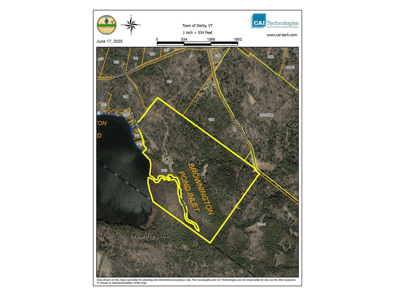 Aerial Tax Map - Not a Survey