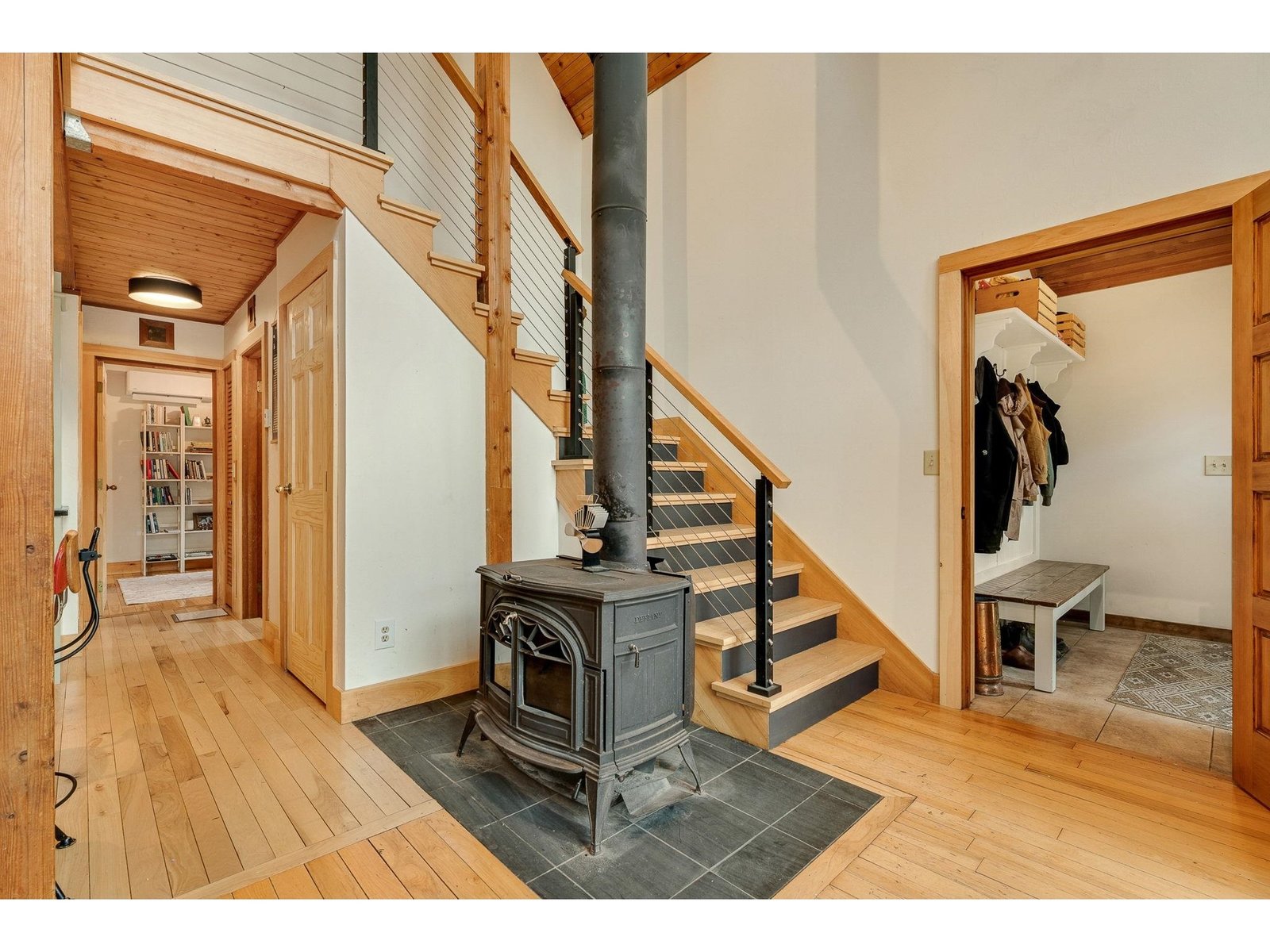 Beautiful custom built in along back wall