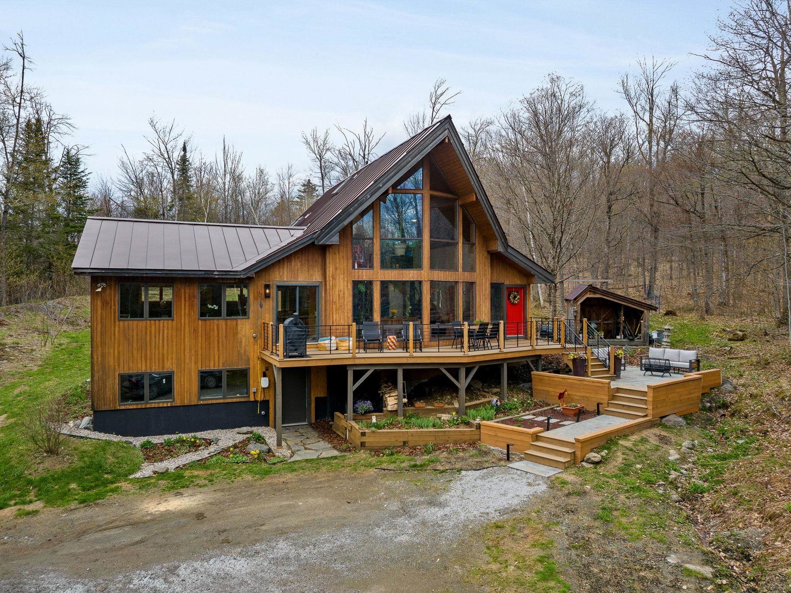 Modern architecture in a private location