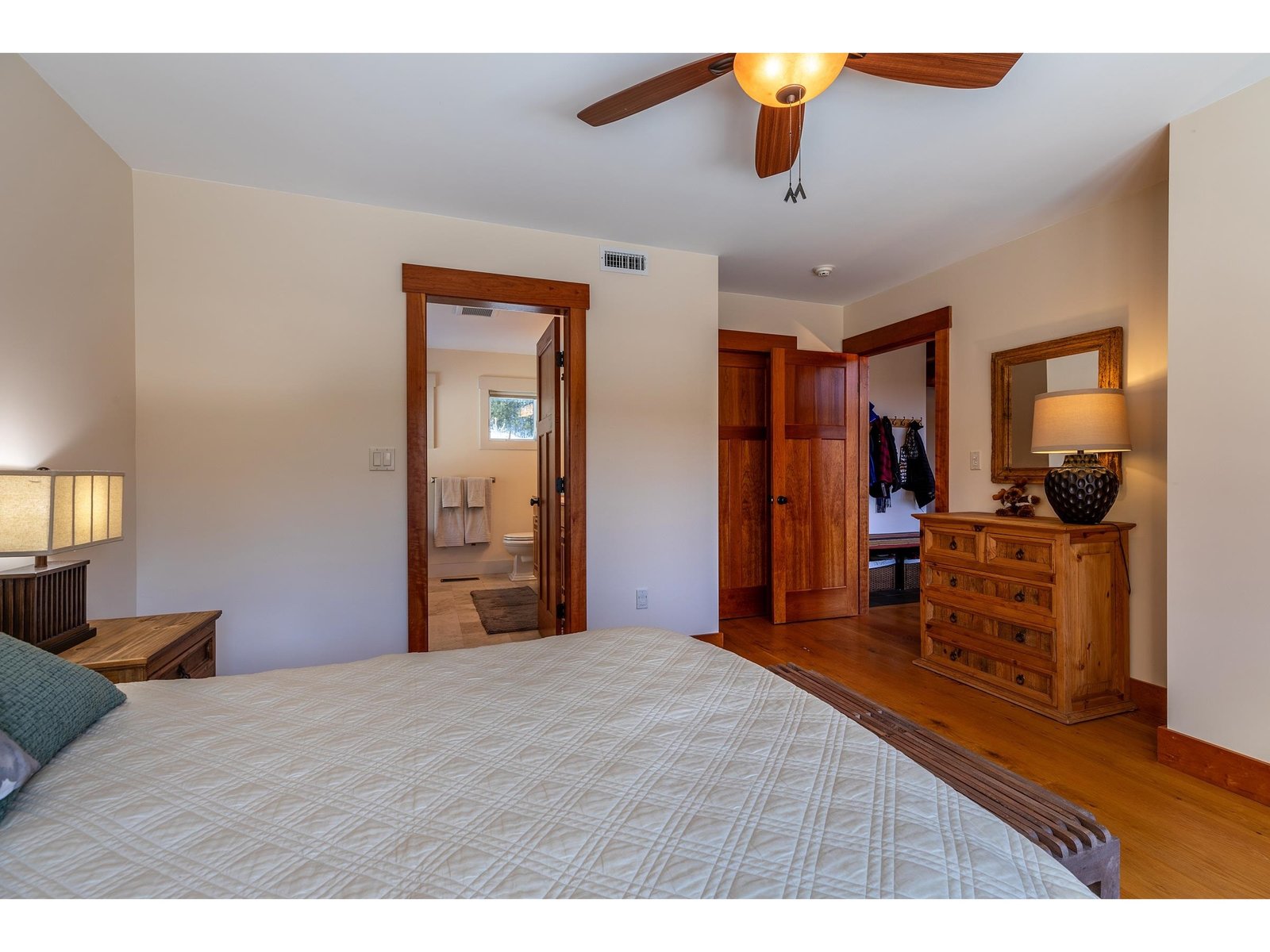 Primary bedroom with full bathroom