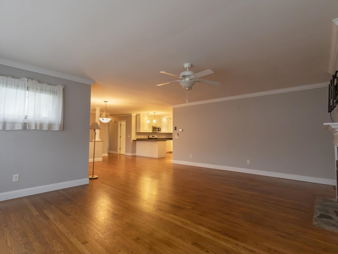 Spacious Hardwood Living Area