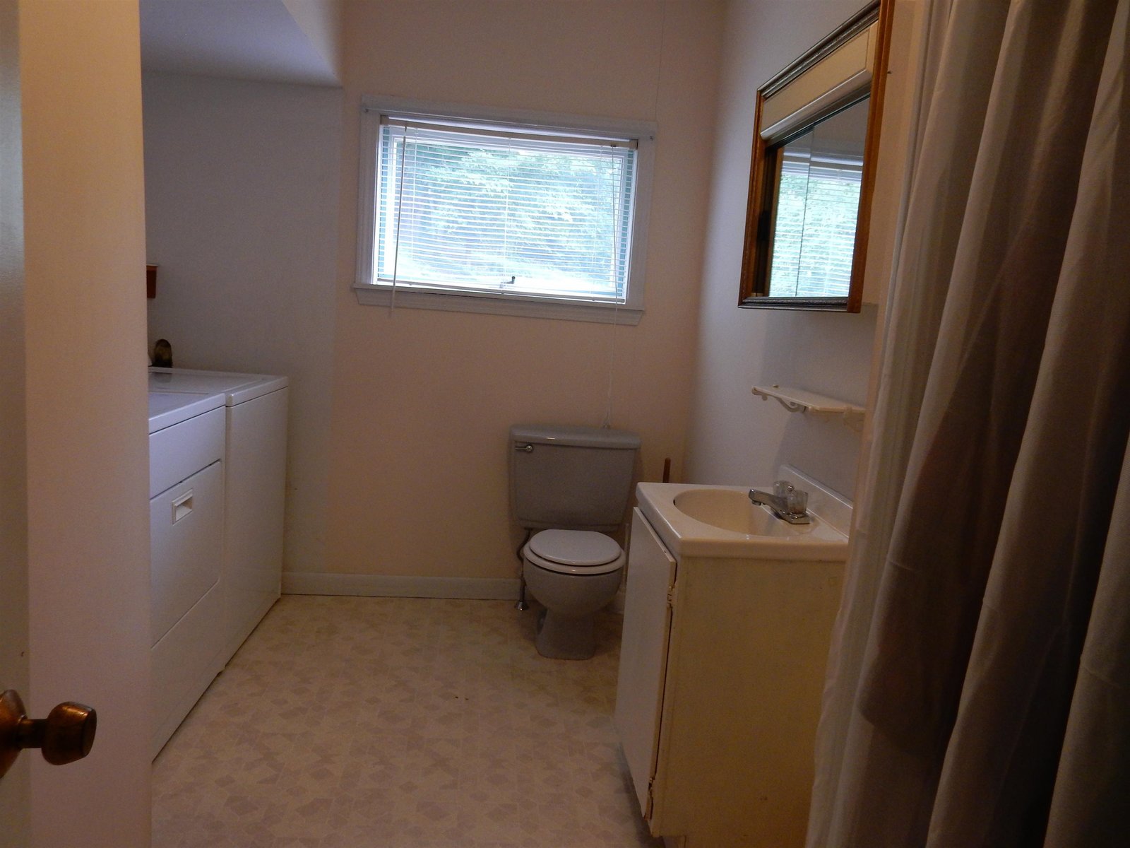 bath with laundry
