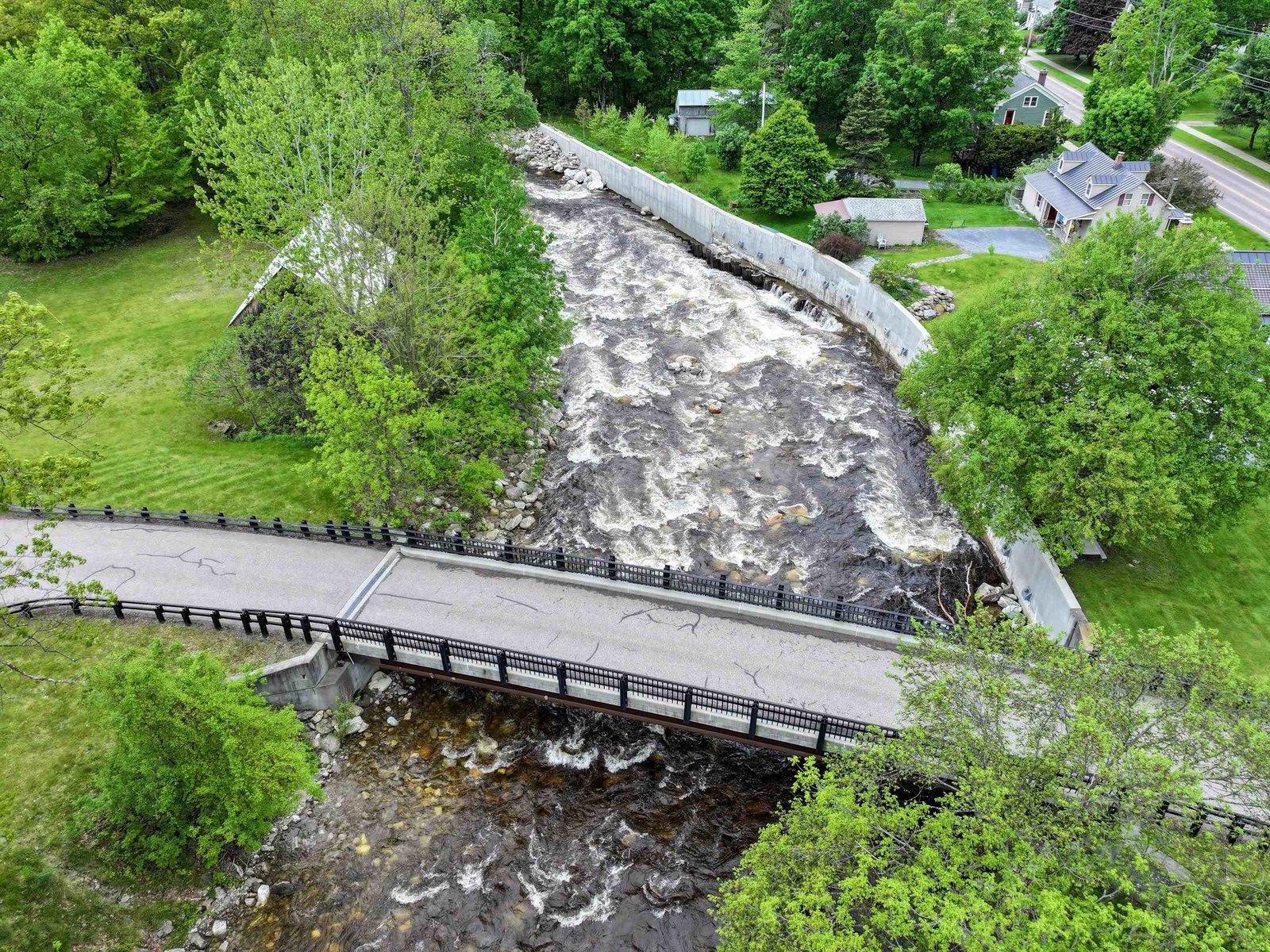 Middlebury River just across the street!