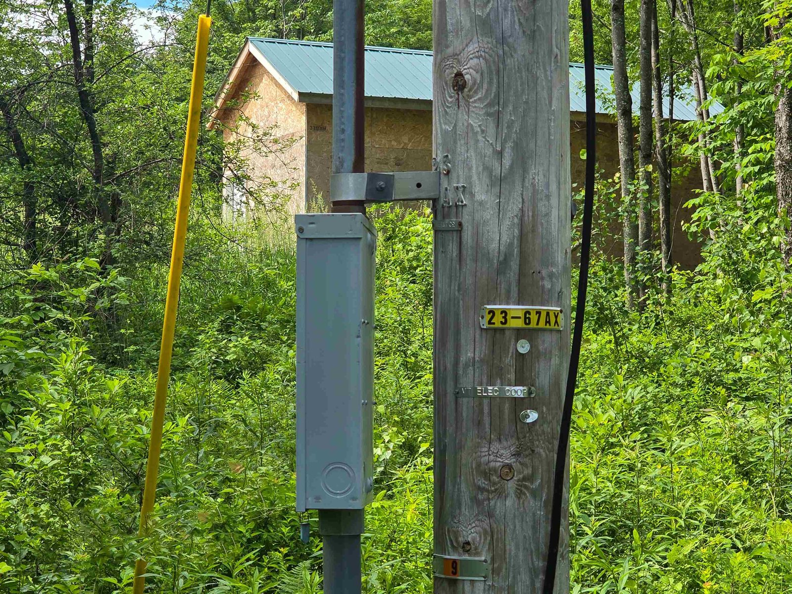 Pole on Neighbor's Property