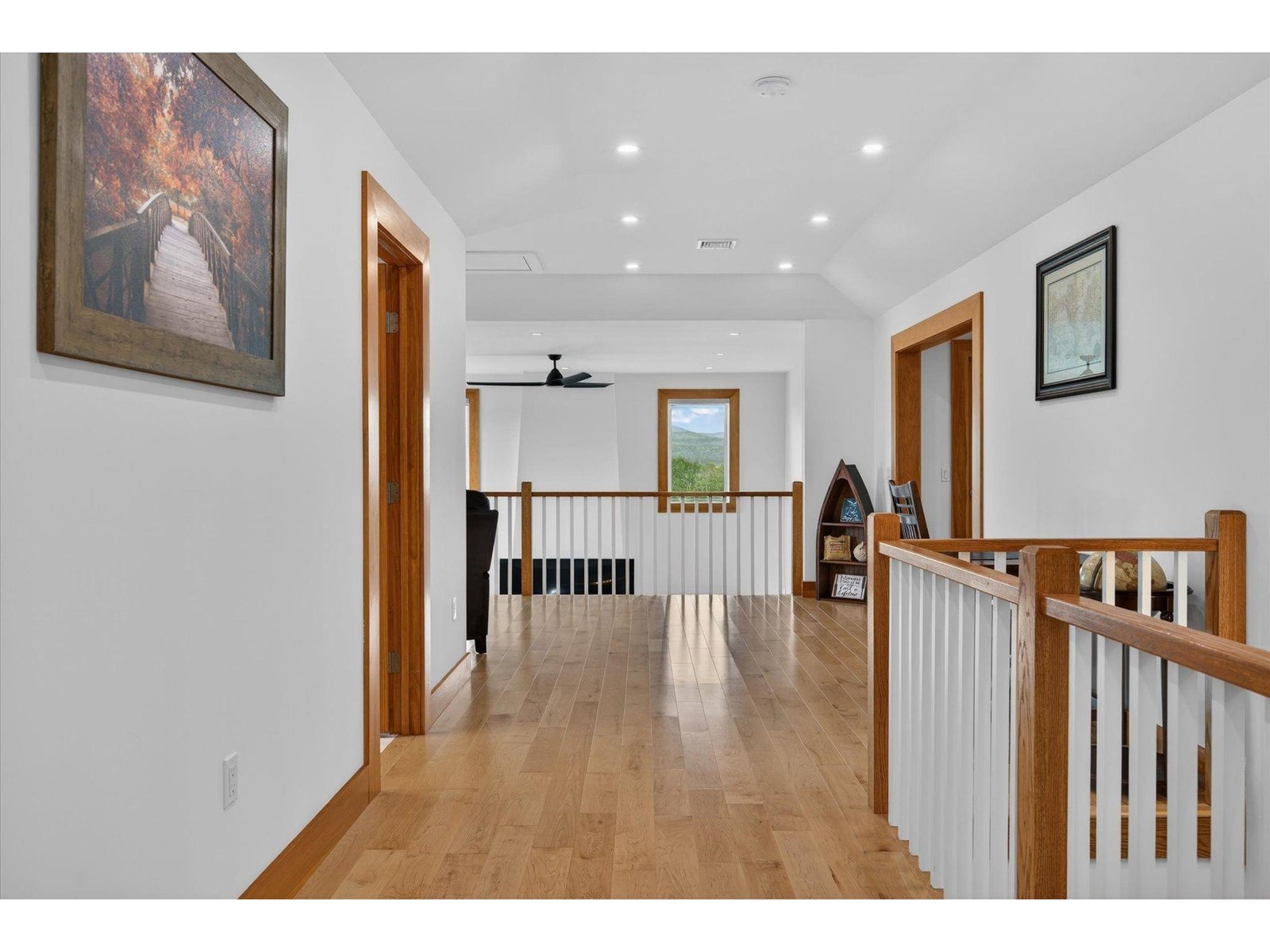 Hallway to Upstairs Seating Area
