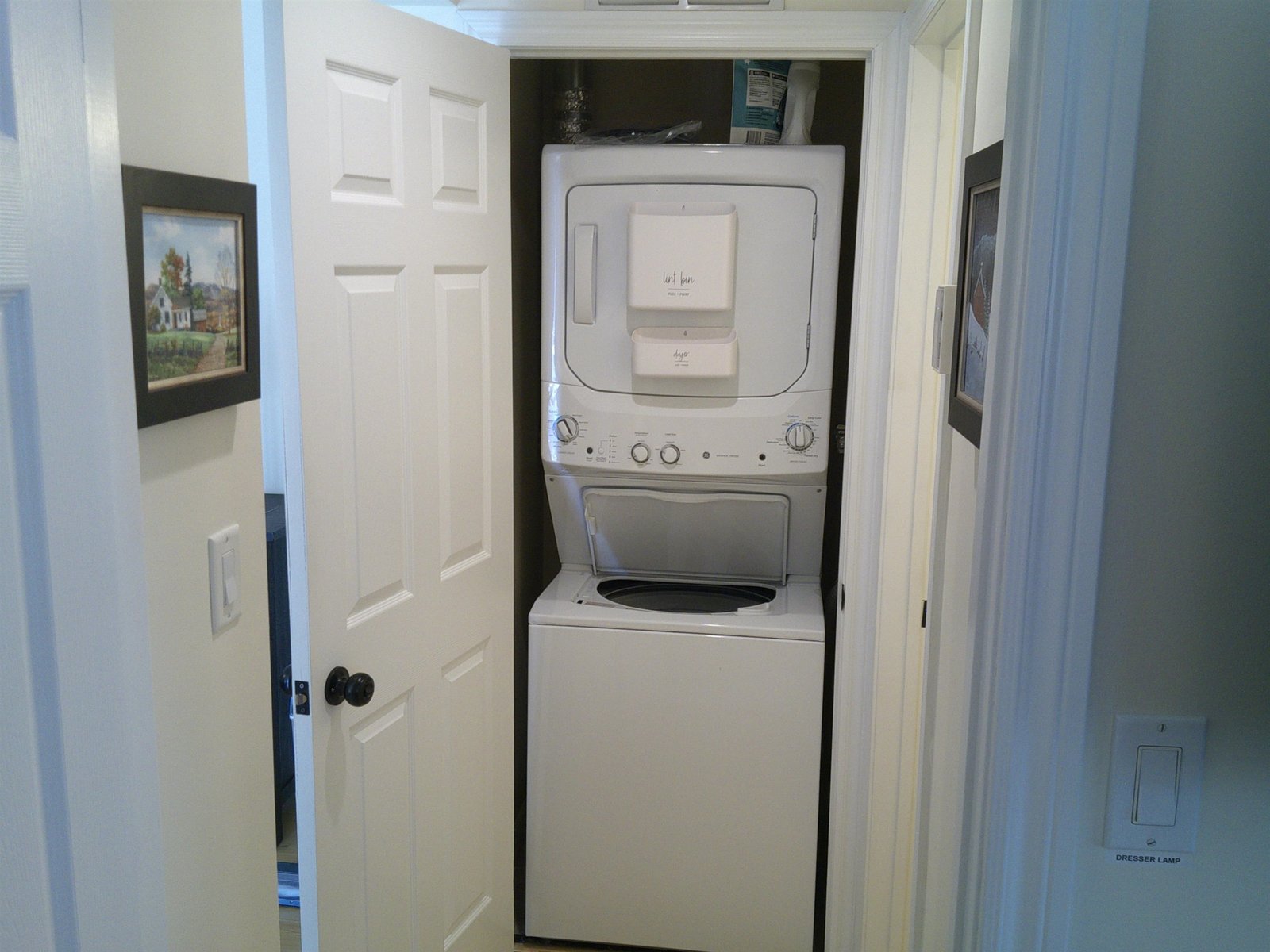 In unit washer and dryer