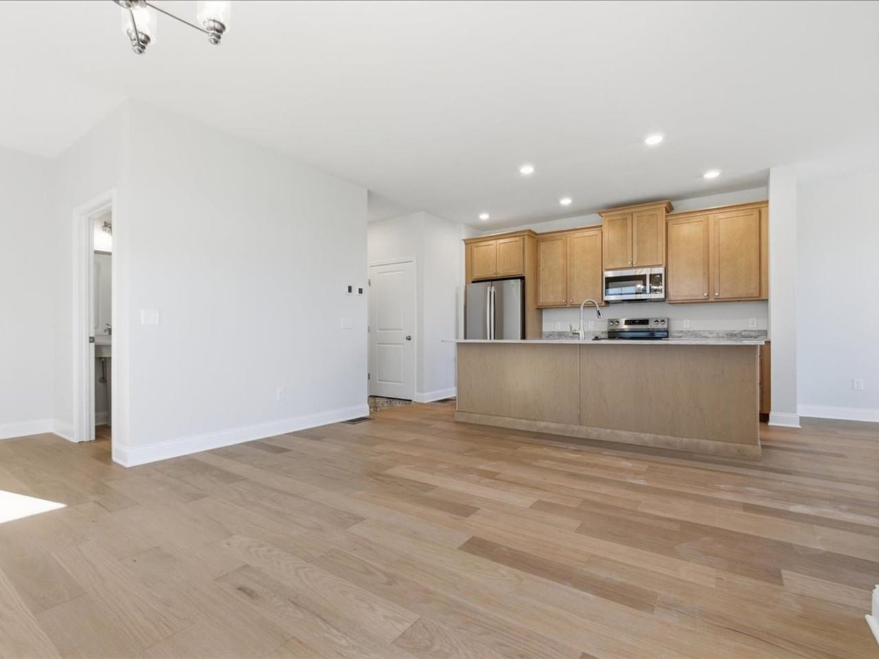 Open Layout with Wood Floors