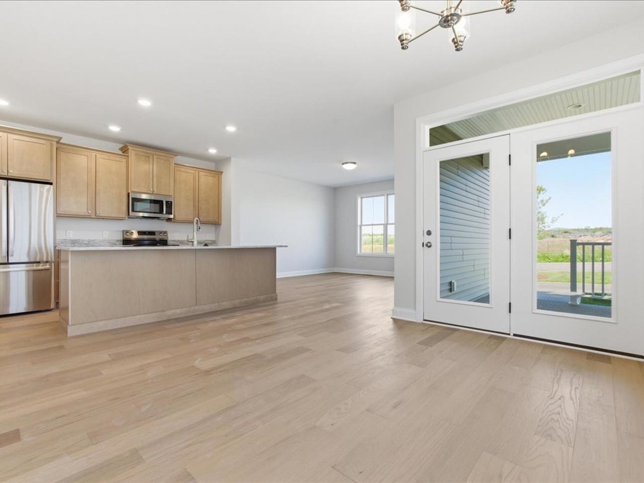 Open Layout with Door to Deck