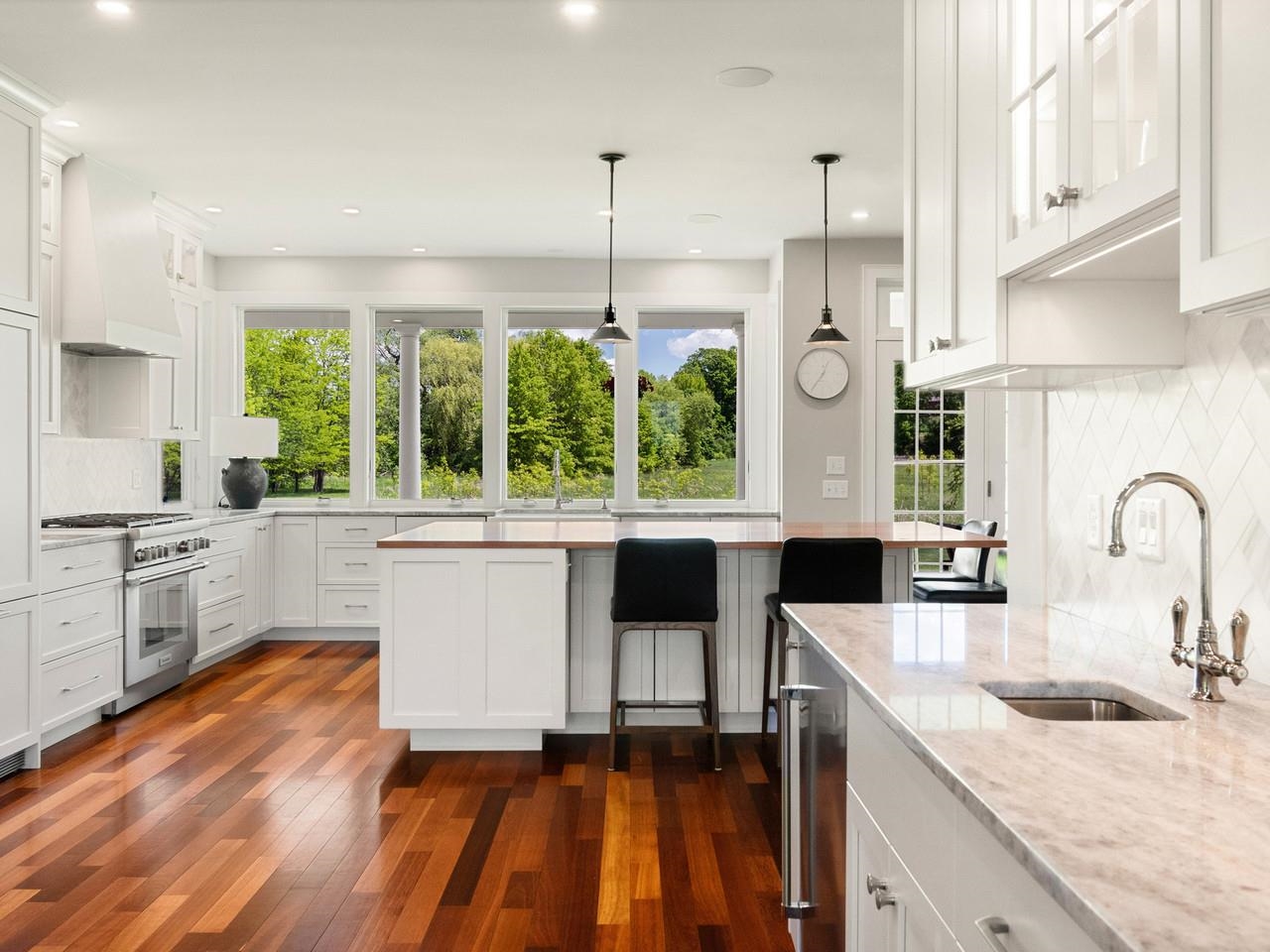 Kitchen with Scenic Views