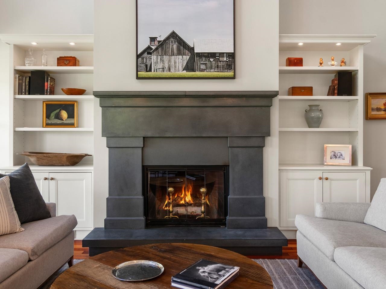Wood-Burning Fireplace