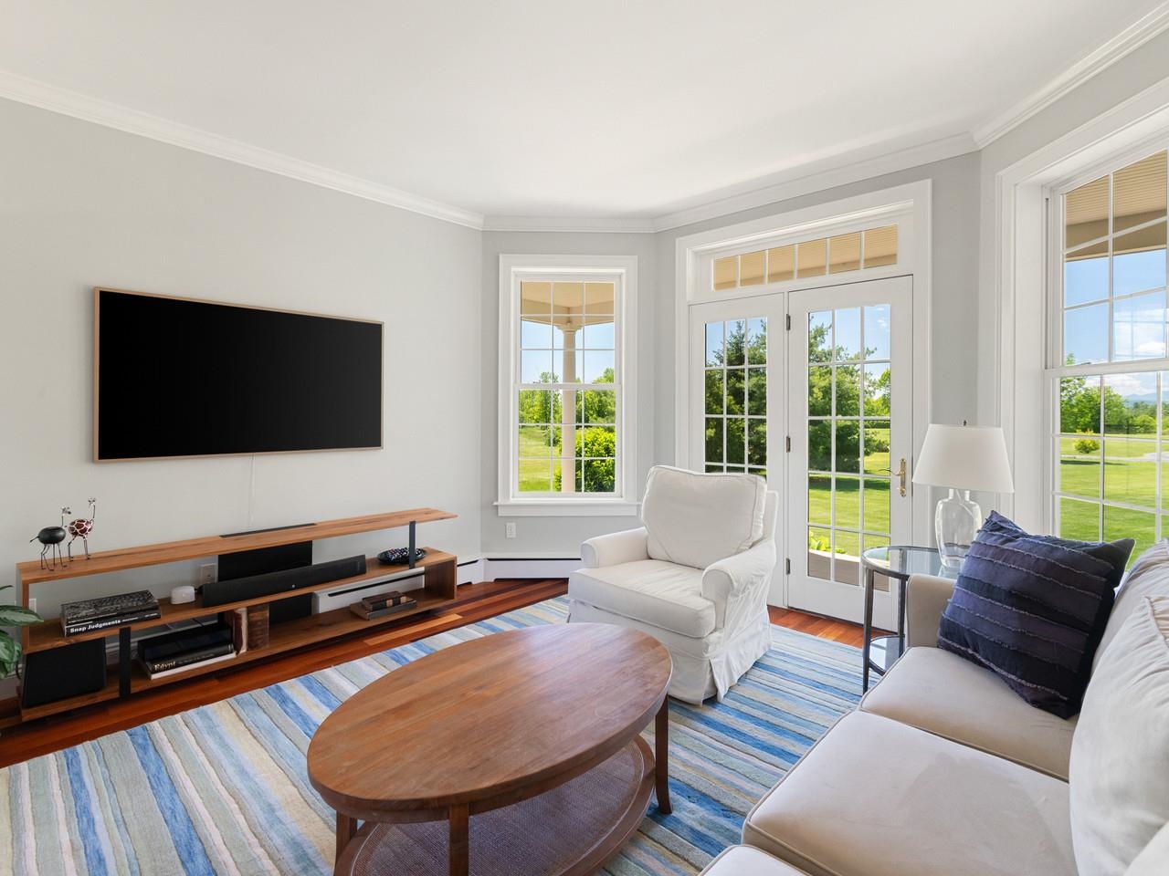 Living Room with Bay Windows