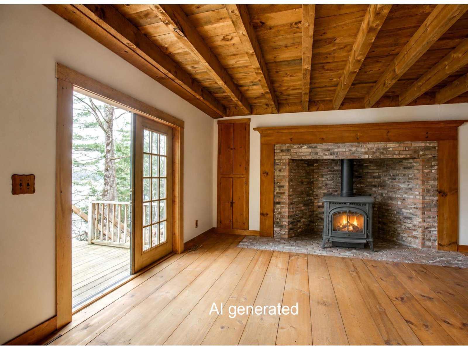Woodstove insert is a great idea