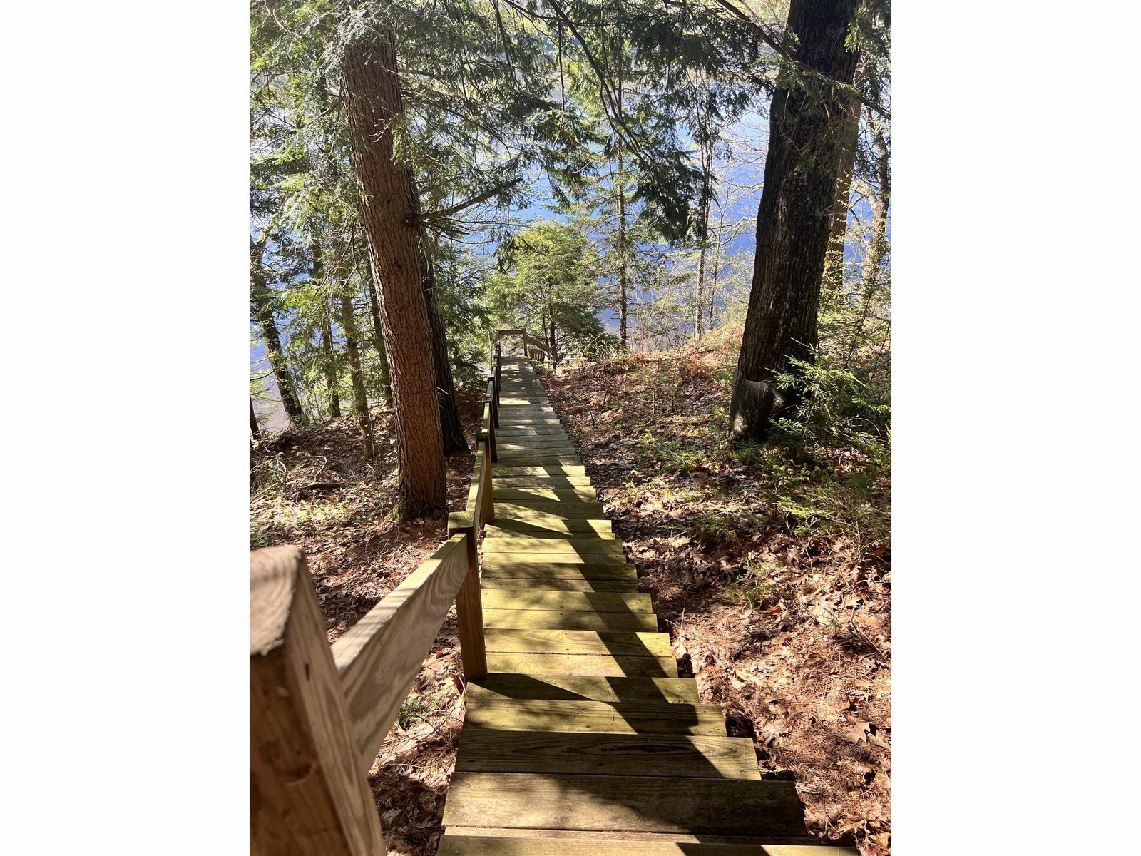 Steps to waterfront