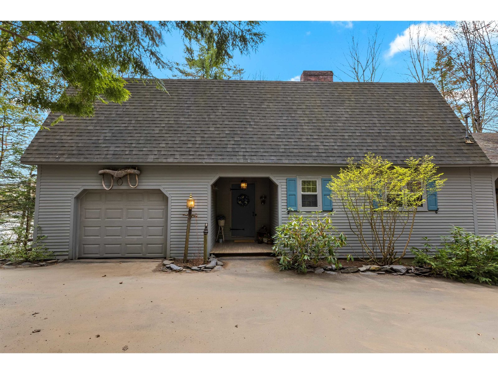Clapboard siding, well maintained.