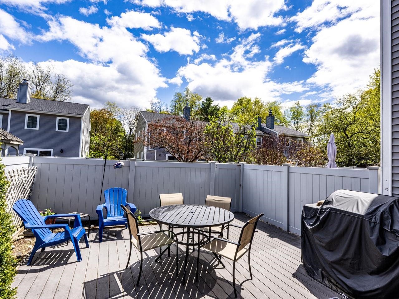 Inviting private patio